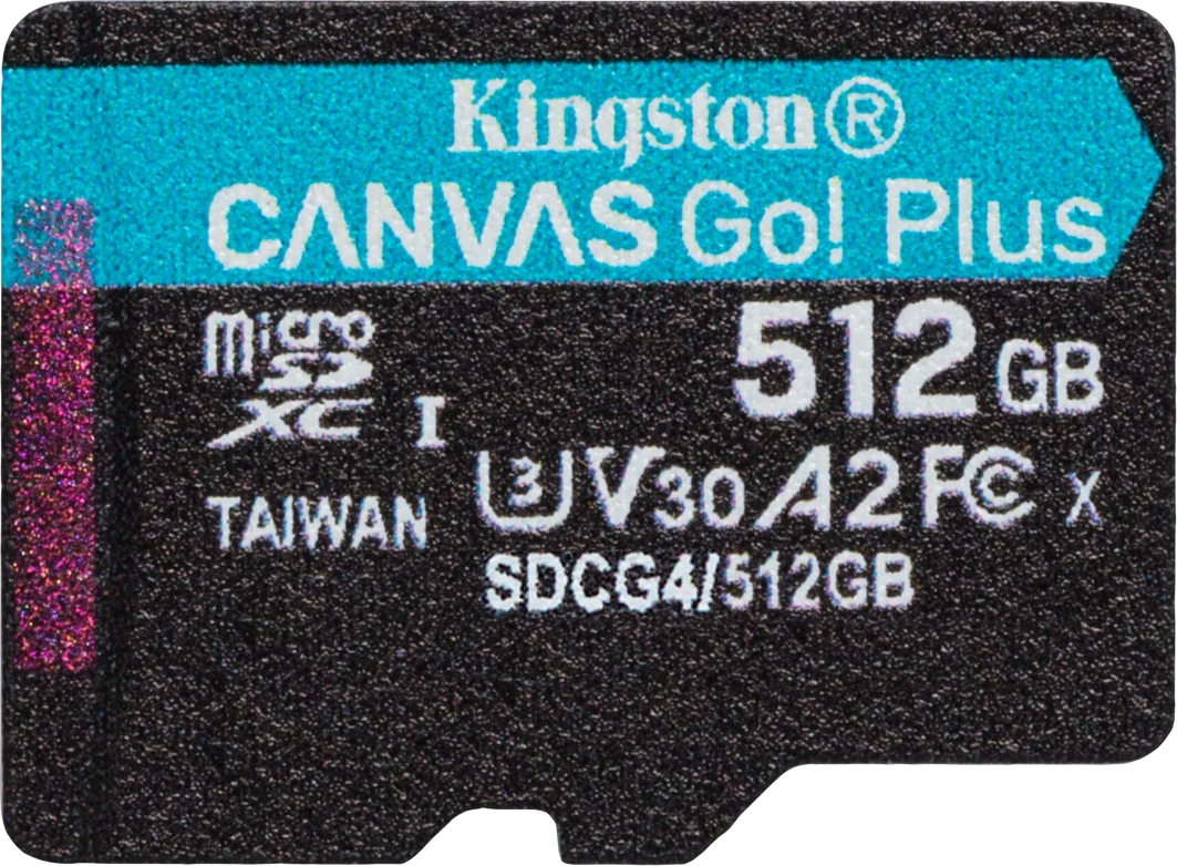 Карта памяти microSDXC Kingston 512Gb Class 10 UHS-I U3 (SDCG4/512GBSP)