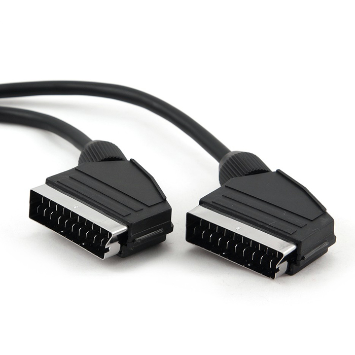 

Кабель SCART(M)-SCART(M) угловой, 1.8 м, черный Gembird (CCV-518)