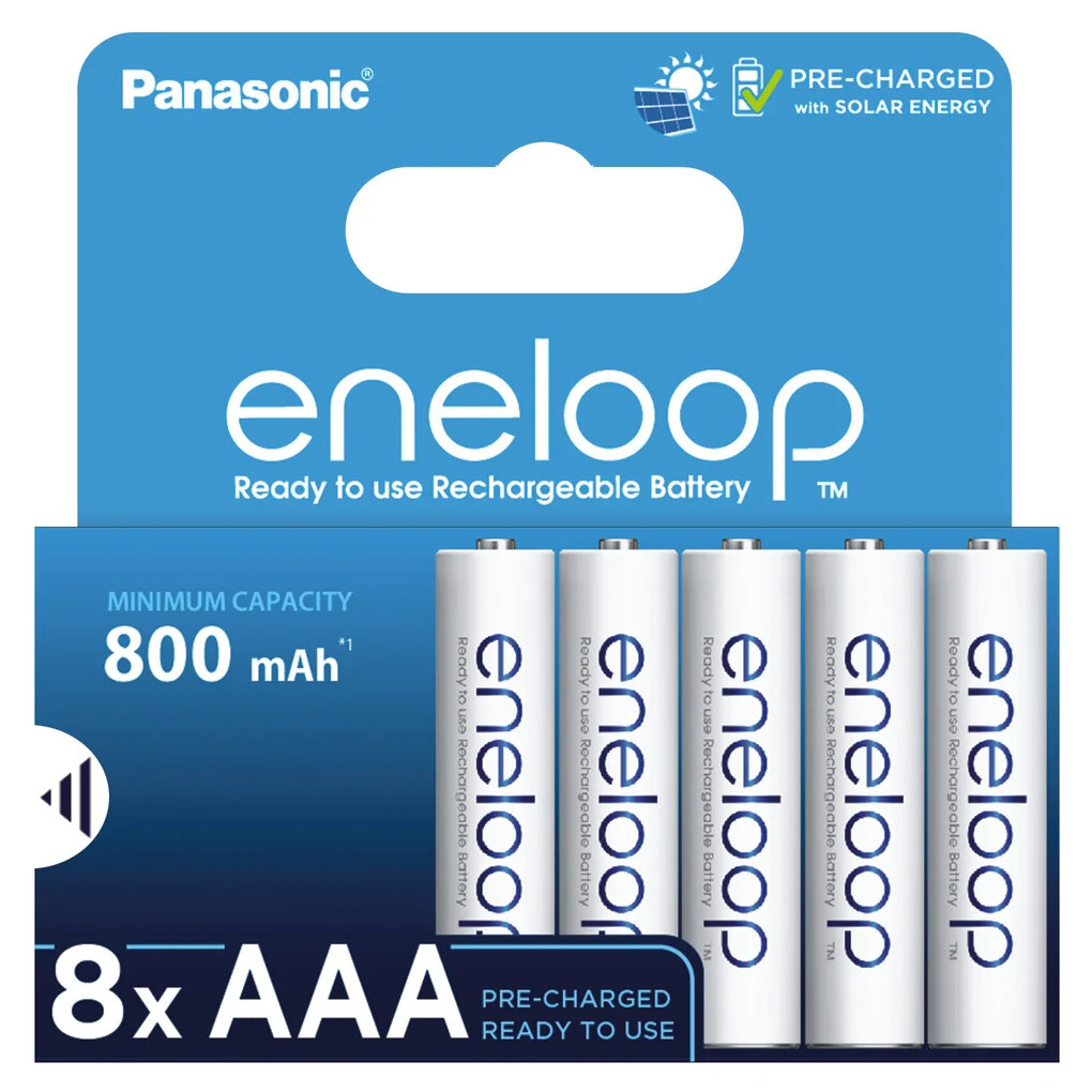 Аккумулятор Panasonic eneloop, AAA, 800 мА·ч, 8 шт