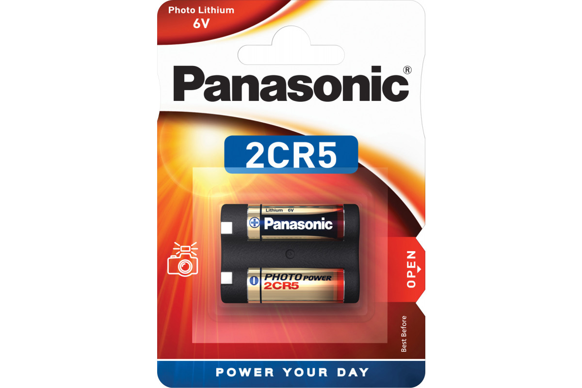 Батарейка Panasonic Lithium Power, 2CR5, 6V, 2 шт