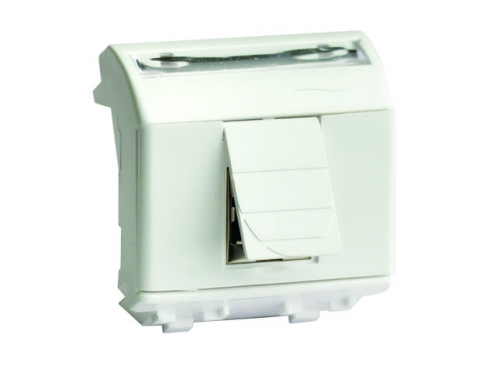 Розетка RJ-45 в кабель-канал, 2 модуля, DKC (76450B)