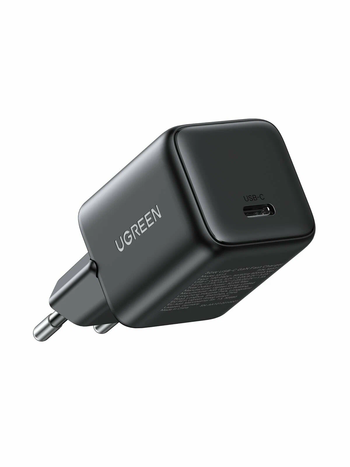 Сетевое зарядное устройство UGREEN X513, PD 30 Вт, 3А, черный