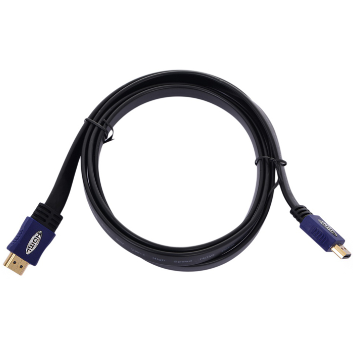 

Кабель HDMI(19M)-HDMI(19M) v1.4, плоский, 3 м, черный Telecom (CG540D-3M)