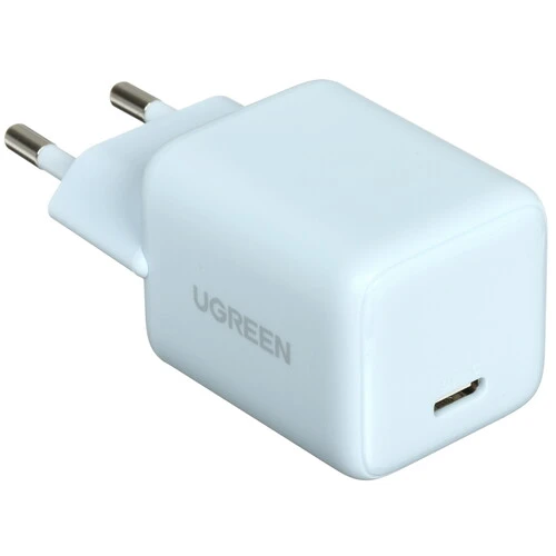 Сетевое зарядное устройство UGREEN X512, PD 20 Вт, 3А, голубой