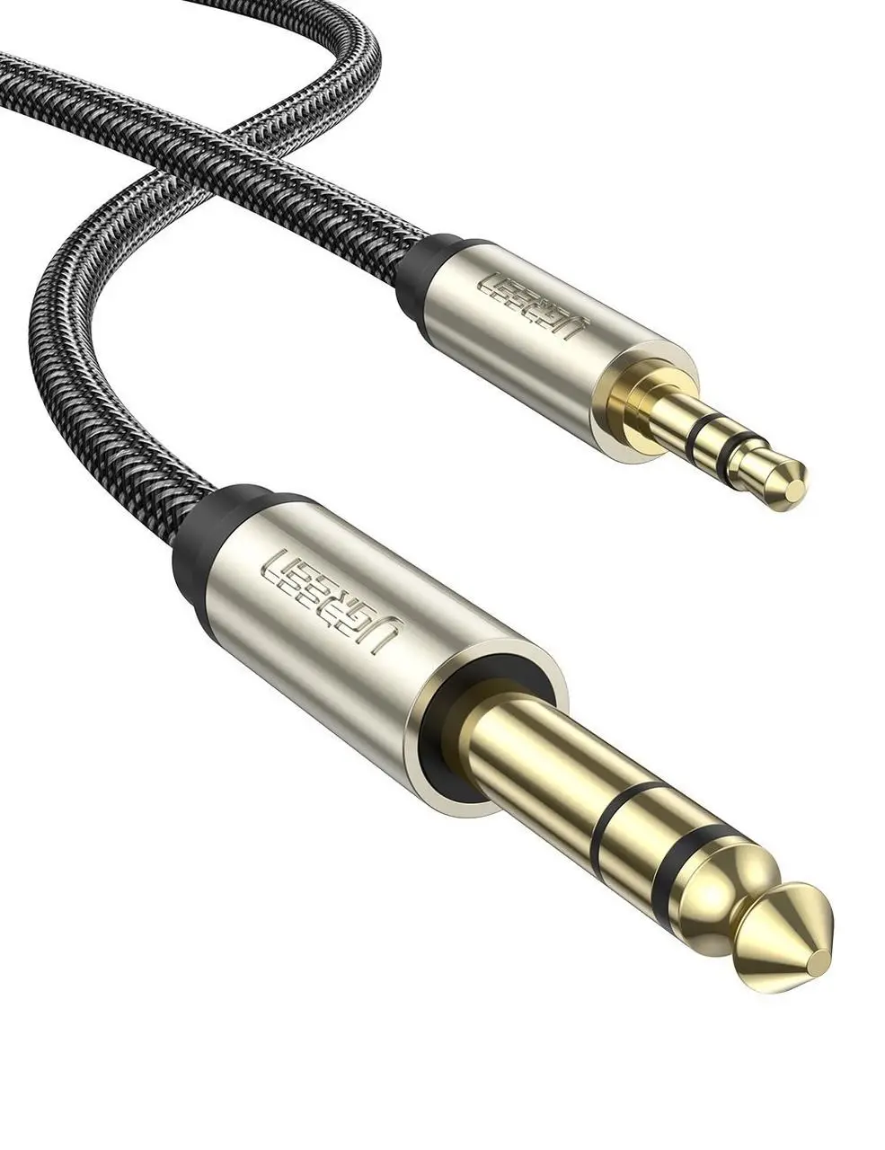 Кабель Jack 3.5mm(M) Jack 6.35mm(M), 2 м, UGREEN AV127