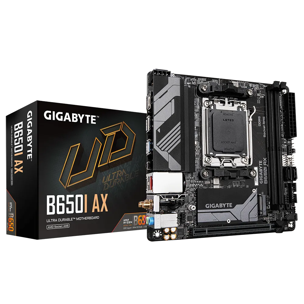 Материнская плата GIGABYTE B650I AX, AM5, AMD B650, mini-ITX