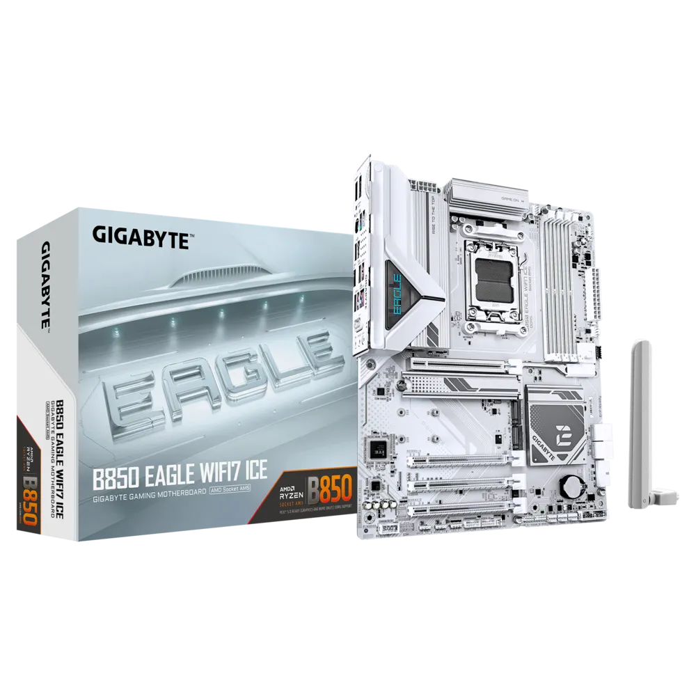 Материнская плата GIGABYTE B850 EAGLE WIFI7 ICE, AM5, AMD B850, ATX
