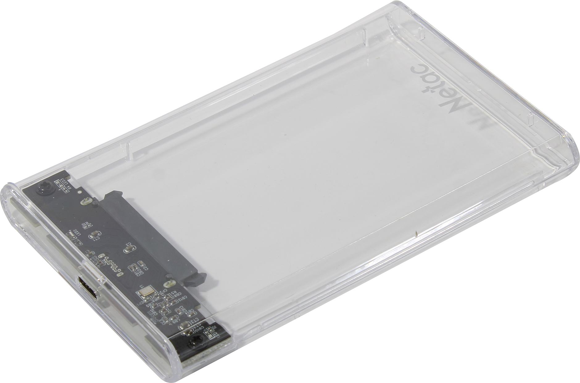 Внешний бокс Netac WH11, 1x2.5", прозрачный