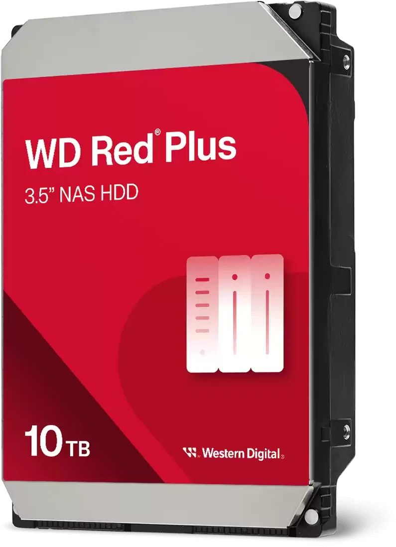 Жесткий диск (HDD) Western Digital 10Tb Red Plus, 3.5", 7200rpm