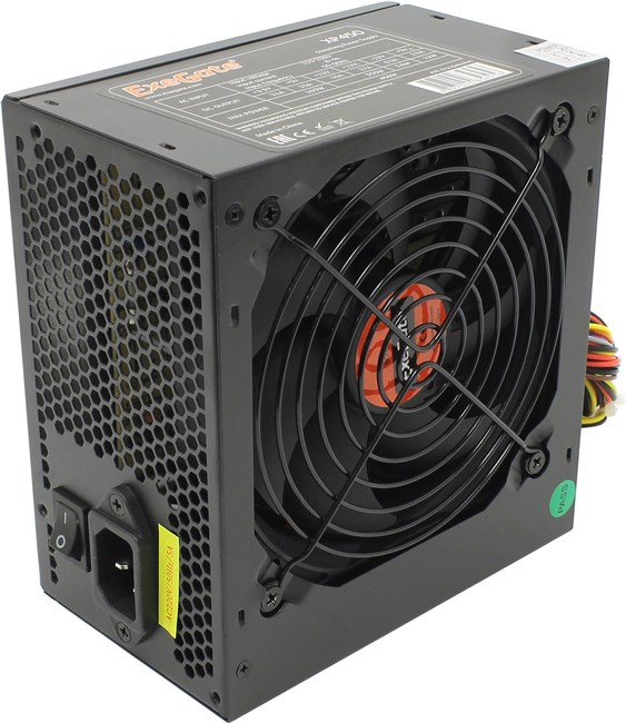 Блок питания 450 Вт ATX Exegate XP450, 120 мм (EX219461RUS) б/у, следы монтажа