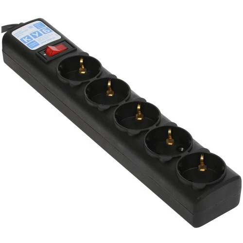 Сетевой фильтр PowerCube SPG5-B2, 5-розеток, 1.9 м, черный (SPG5-B2)