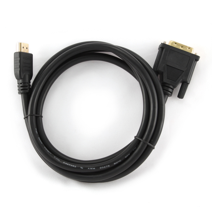 

Кабель HDMI(19M)-DVI(19M) Single Link, 1.8 м, черный Cablexpert (CC-HDMI-DVI-6)