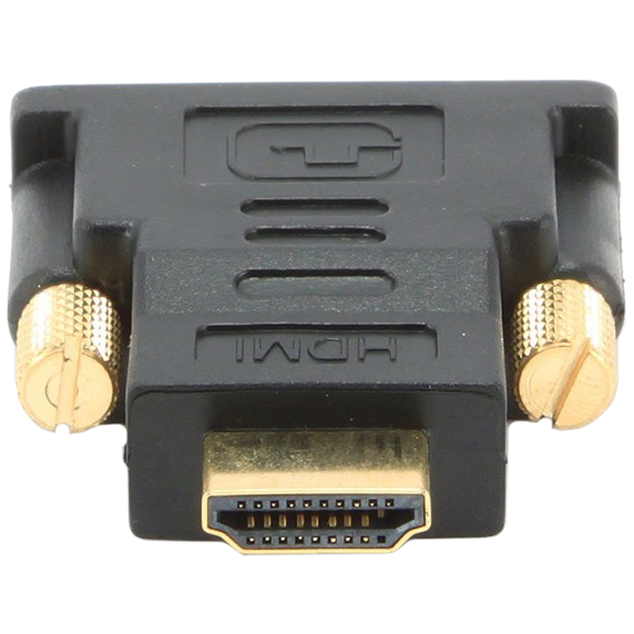 

Переходник (адаптер) HDMI(19M)-DVI(19M), черный Gembird (A-HDMI-DVI-1)