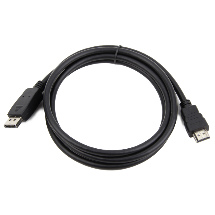 

Кабель DisplayPort(20M)-HDMI(19M), 3 м, черный Cablexpert (CC-DP-HDMI-3M)