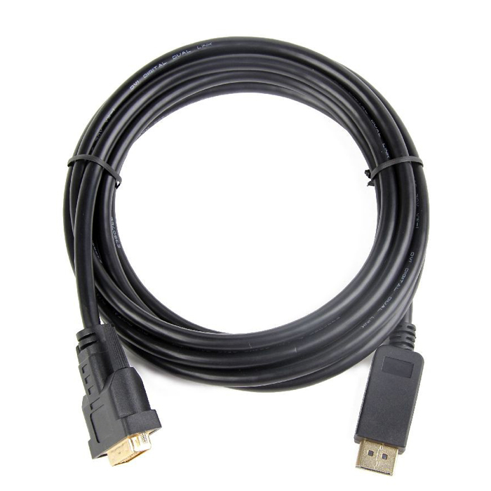

Кабель DisplayPort(20M)-DVI(M), 1.8 м, черный Gembird (CC-DPM-DVIM-6)