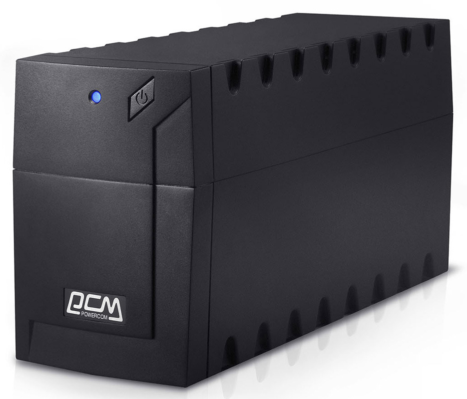 ИБП Powercom Raptor, 600 VA, 360 Вт, EURO, розеток - 3 (RPT-600A) б/у, после ремонта, следы эксплуатации, полный комплект