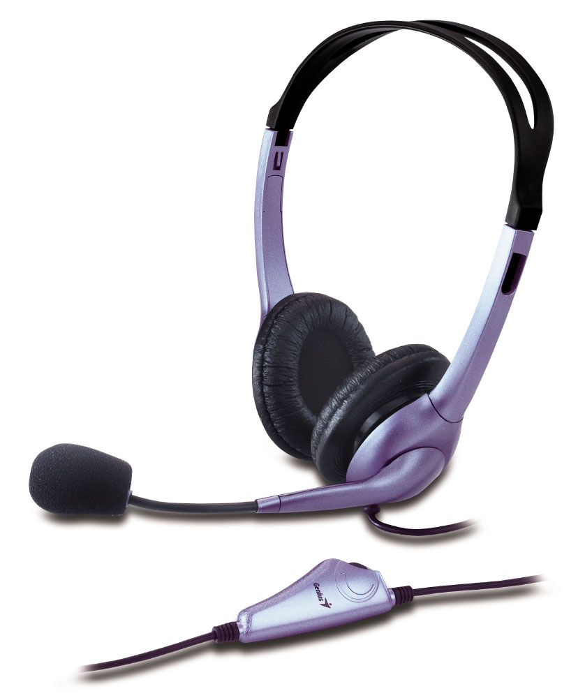 

Проводная гарнитура Genius HS-04S Single, Jack 3.5mm, фиолетовый, HS-04S Single