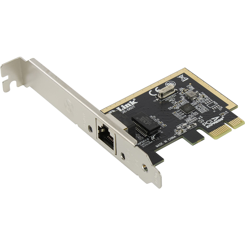 Сетевая карта D-link DGE-560T, 1xRJ-45, 1 Гбит/с, PCI-E, Bulk (DGE-560T/D1A/D2A) б/у, отказ от покупки, следы монтажа, неродная упаковка
