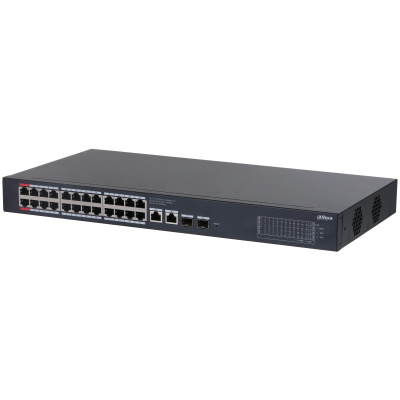 Коммутатор Dahua CS4228-24GT, 24x1 Гбит/с, SFP 2x1 Гбит/с, SFP/uplink: RJ-45x2 (DH-CS4228-24GT)
