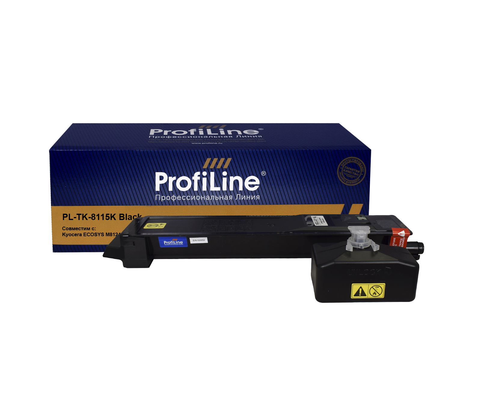 

Картридж лазерный ProfiLine PL-TK-8115K/PL_TK-8115K_BK_WC (TK-8115K/1T02P30NL0), черный, 12000 страниц, совместимый для Kyocera ECOSYS M8124cidn/M8130cidn с бункером отработанного тонера