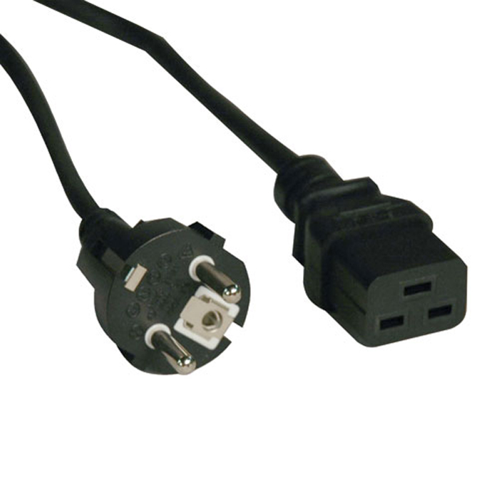 

Кабель SCHUKO CEE-IEC-320 C19, Tripp Lite, 2.4m, черный (P050-008)