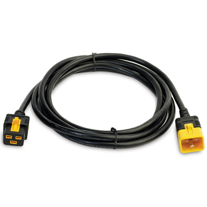 Кабель APC AP8760 Power Cord Locking C19 - C20, 3m, цвет черный