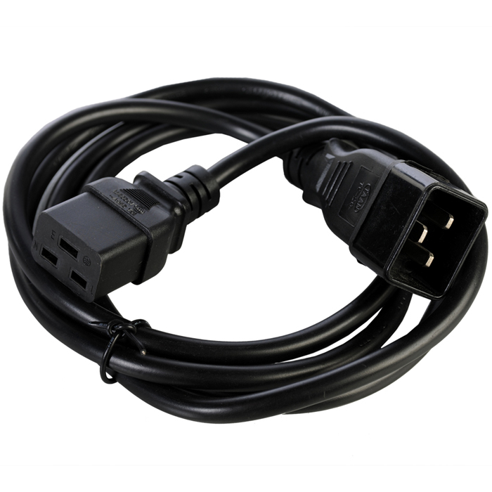 

Кабель питания C19-C20, 16А, 3 м, Rem R-16-Cord-C19-C20-3 (99900000009), R-16-Cord-C19-C20-3