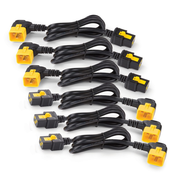 

Кабель APC AP8706R-WW Power Cord Kit (6шт), Locking, C13 to C14 (90 Degree), 1.8m, Черный