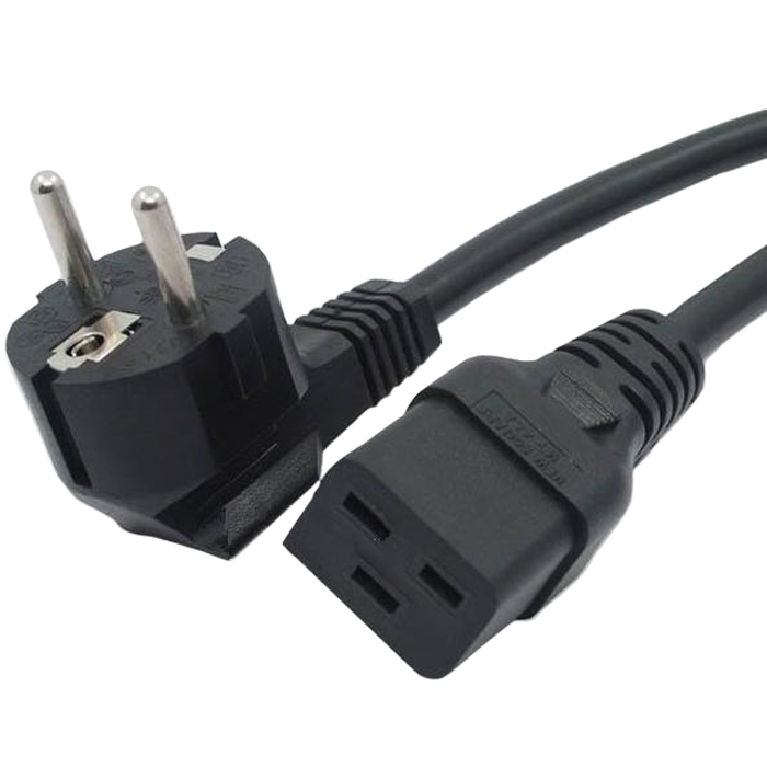 

Кабель питания Schuko (Euro)(M)-C19, 16А, 1.8 м, черный, Hyperline (PWC-IEC19-SHM-1.8-BK)