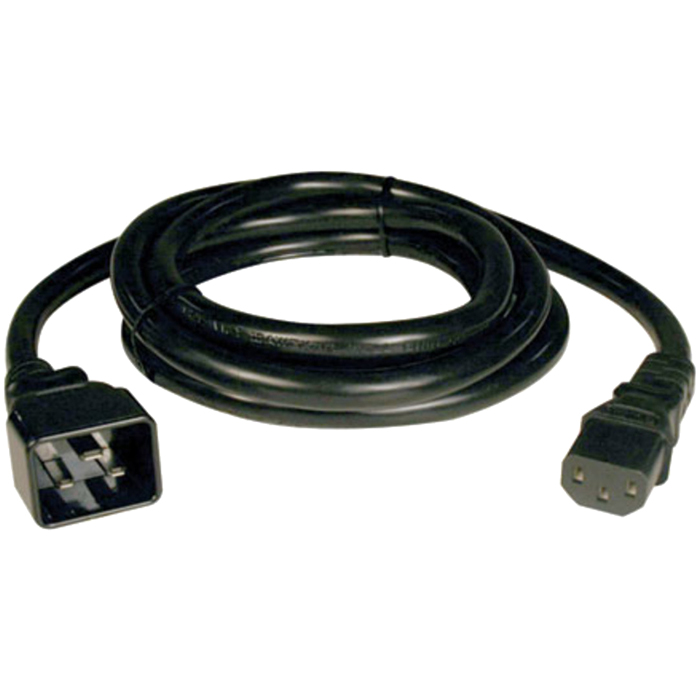 Кабель Tripp Lite (IEC-320- C13 - IEC-320-C20) 10A, 12AWG, 2.1m (P032-007), цвет черный