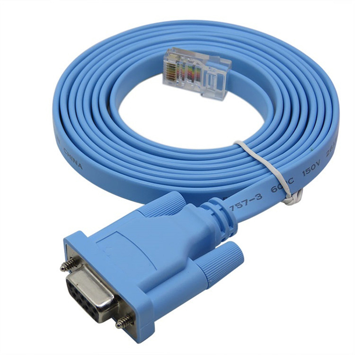 Кабель RJ45 - COM9F Huawei, 3m (RJ45-DB9-3M/02311CKR), цвет синий