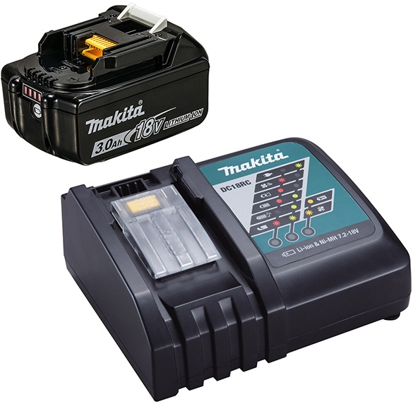Зарядное устройство + АКБ Makita DC18RC, для Makita