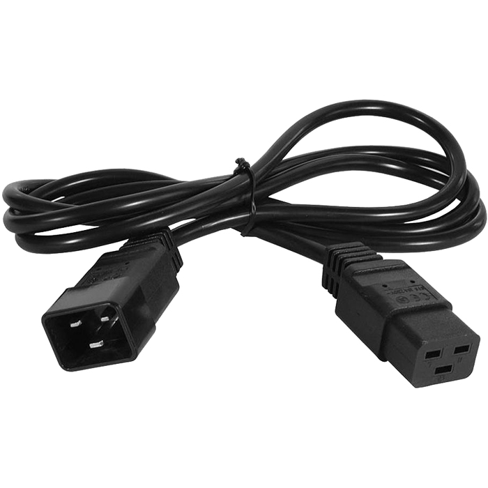 

Кабель питания IEC-320-C19-IEC-320-C20, 16A, 1.5м, черный Cablexpert (PC-189-C19)