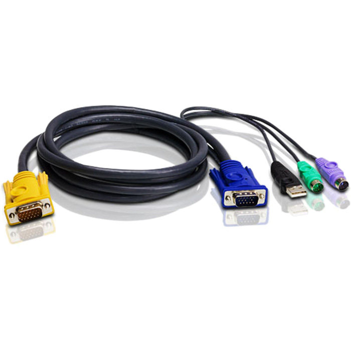 Кабель KVM (КВМ) ATEN 1.8 м, VGA (2L-5302UP)