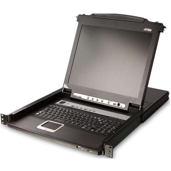 

Консоль KVM (КВМ) ATEN CL5716MR, 16-ПК, VGA до 1920x1200, LCD 17" 1280x1024, встроенная клавиатура, TouchPad (CL5716MR), CL5716MR