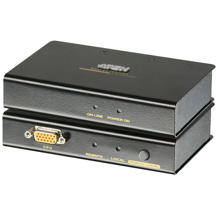 

Удлинитель KVM (КВМ) ATEN CE250A, 1-ПК, VGA до 1280x1024, клавиатура PS/2, мышь PS/2, до 150 м. (CE250A-AT-G), CE250A