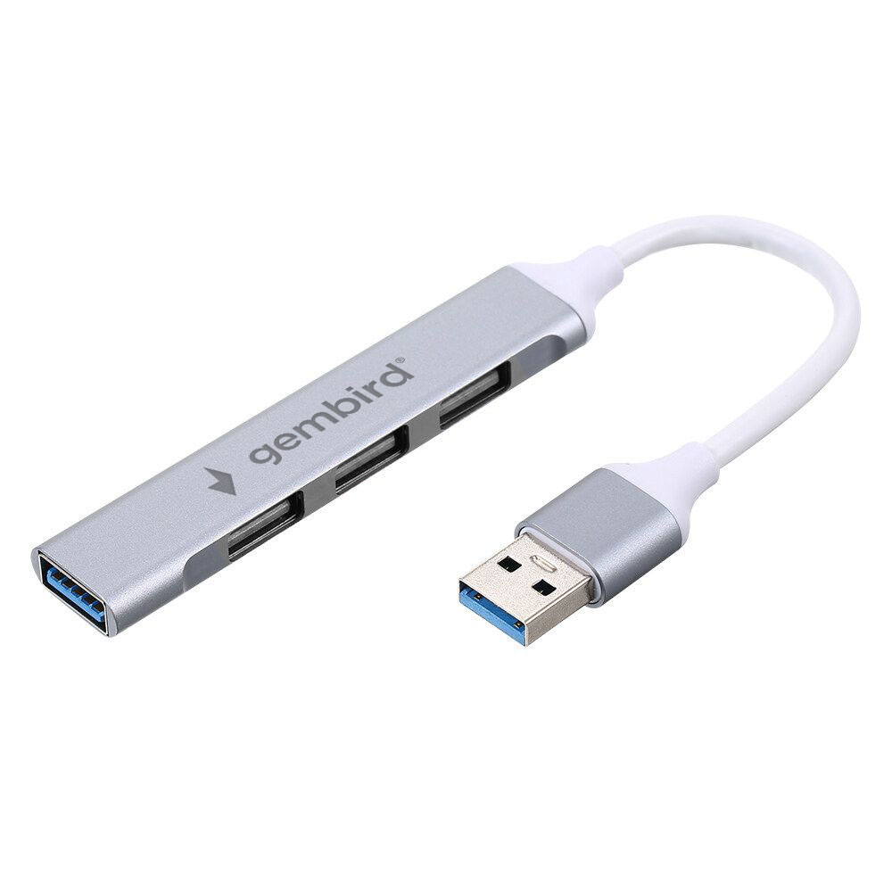 Концентратор Gembird UHB-C206, 3xUSB 2.0, 1xUSB 3.0