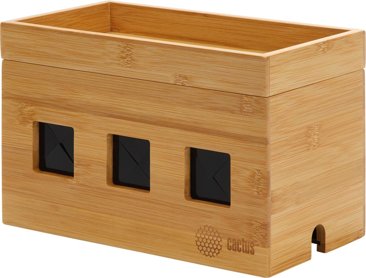 Органайзер Cactus CS-BOX-BAM, 1шт, бамбук
