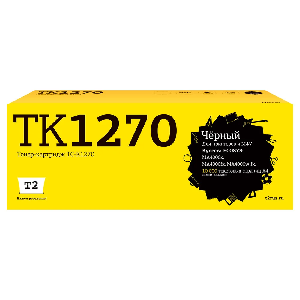 Картридж T2 TC-K1270, черный, 10000 страниц