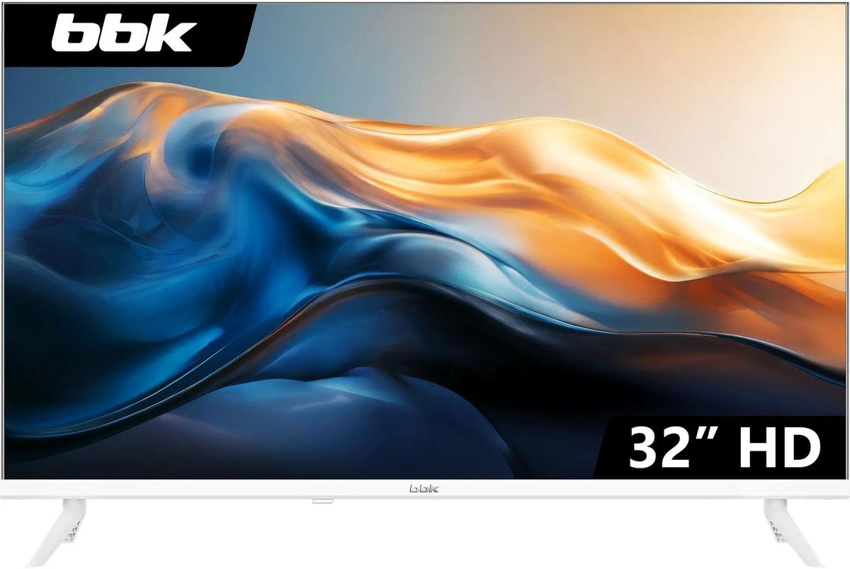 Телевизор 32" BBK 32LEM-1041/TS2C (W), 1366x768, белый