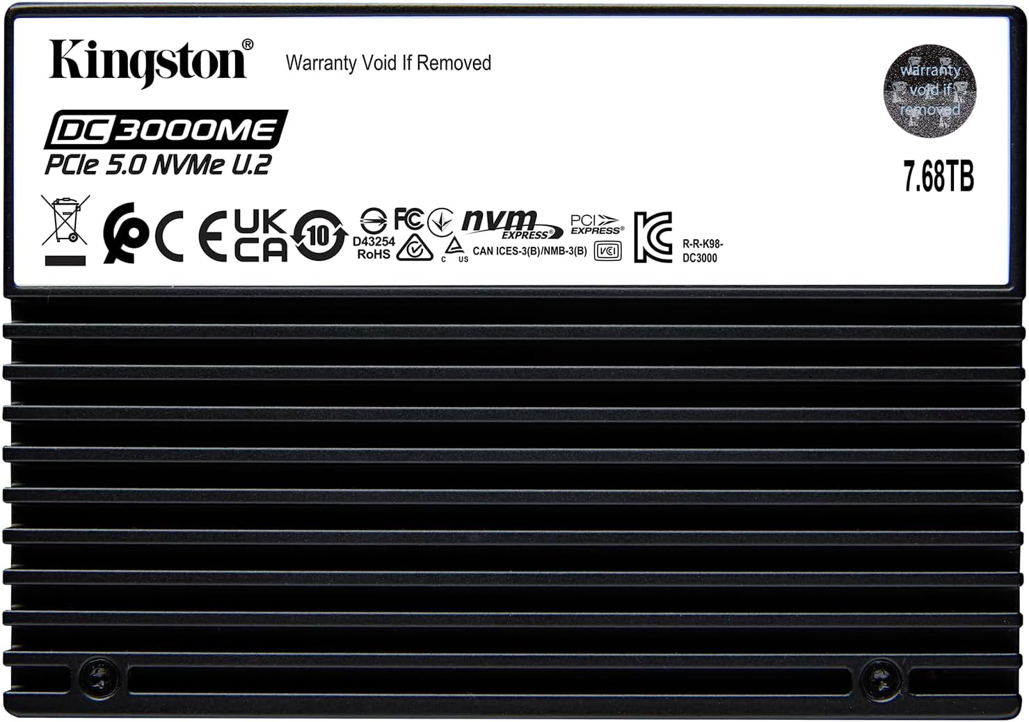 Твердотельный накопитель (SSD) Kingston DC3000ME 7.68Tb, U.2 2.5", PCI-E 5.0 x4 (SEDC3000ME/7T6)