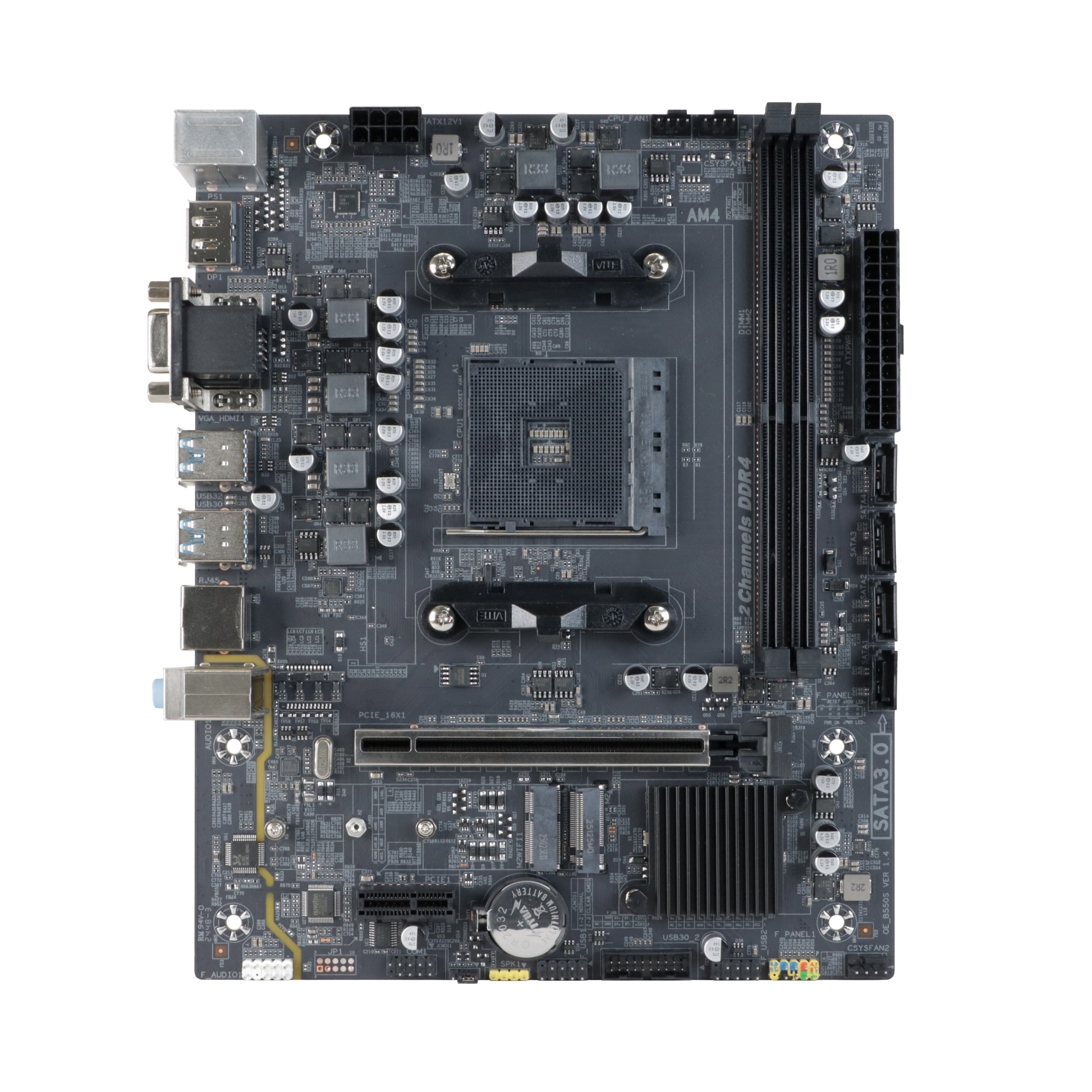 Материнская плата BaseTech B550M-K, SocketAM4, AMD B550, mATX