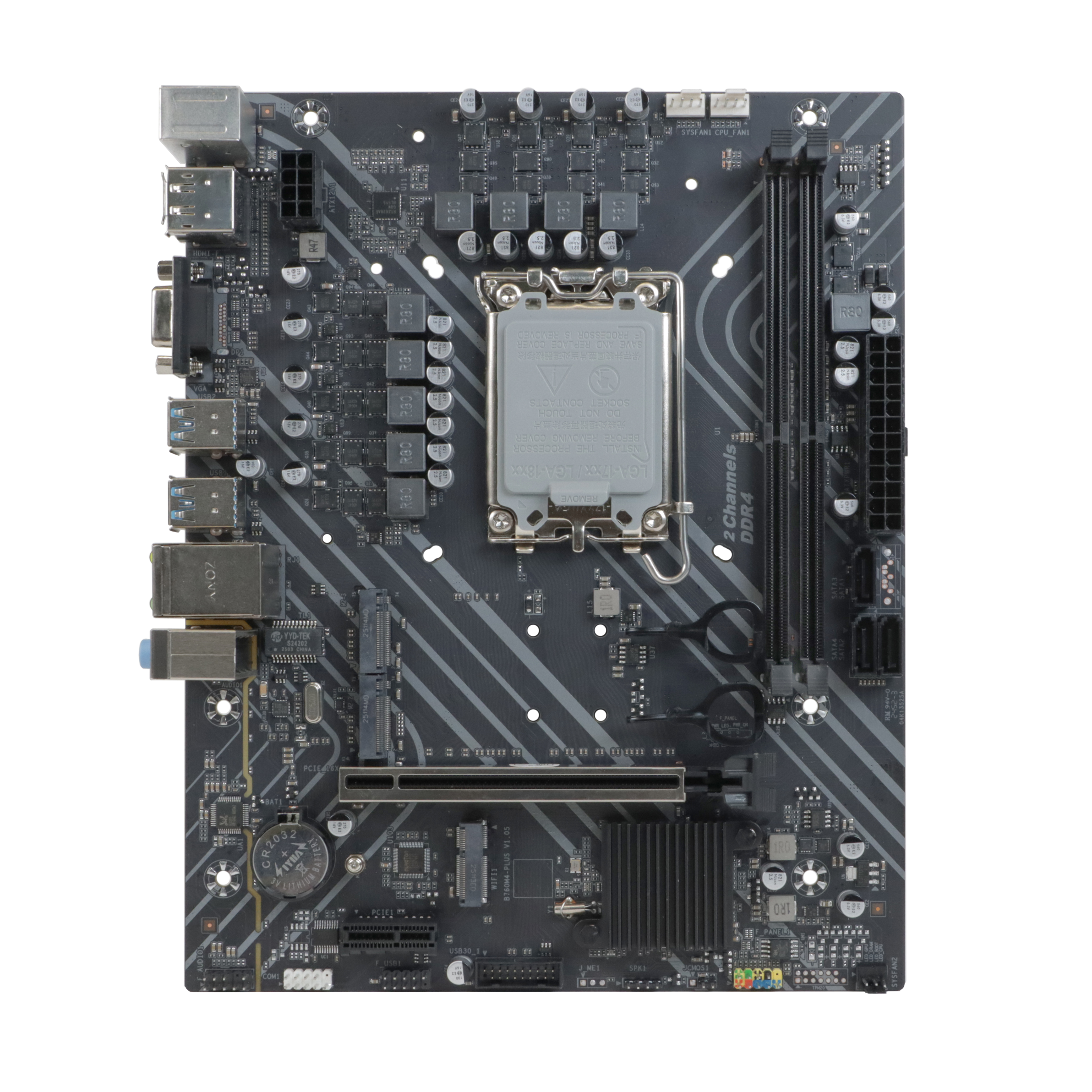 Материнская плата BaseTech B760M-K D4, Socket1700, Intel B760, mATX