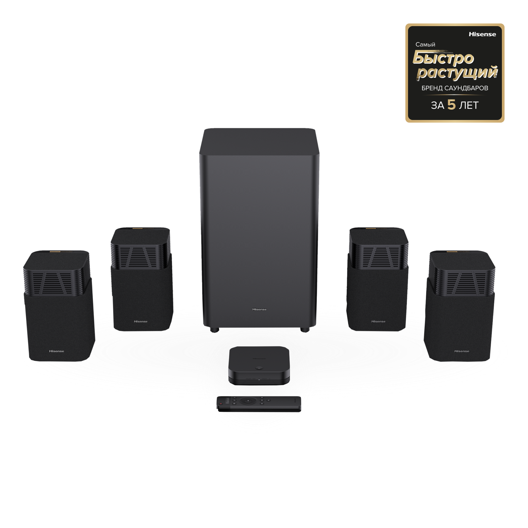 Саундбар Hisense HT SATURN, 720 Вт, USB, Bluetooth