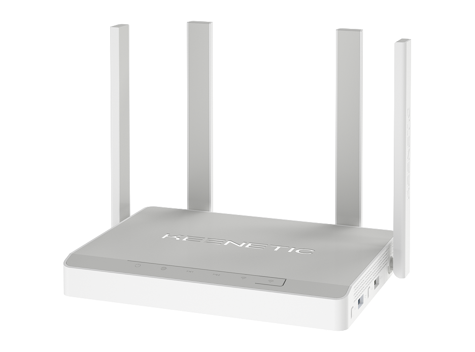 Wi-Fi роутер Keenetic Giga, 802.11a/b/g/n/ac/ax, 2.4 / 5 ГГц, до 1.78 Гбит/с, LAN 4x1 Гбит/с, WAN 1x1 Гбит/с, внешних антенн: 4x5dBi, 1xUSB 2.0, 1xUSB 3.0 (KN-1011) б/у, следы эксплуатации, не заводская упаковка, в комплекте только роутер и блок питания