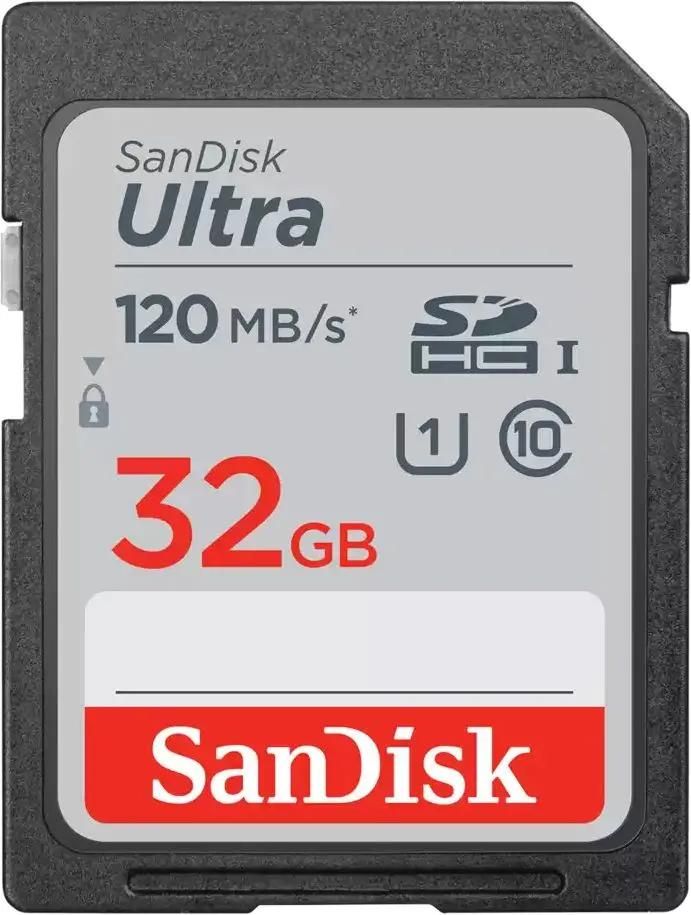 Карта памяти SDHC Sandisk 32Gb Class 10 UHS-I U1 (SDSDUN4-032G-GN6IM)