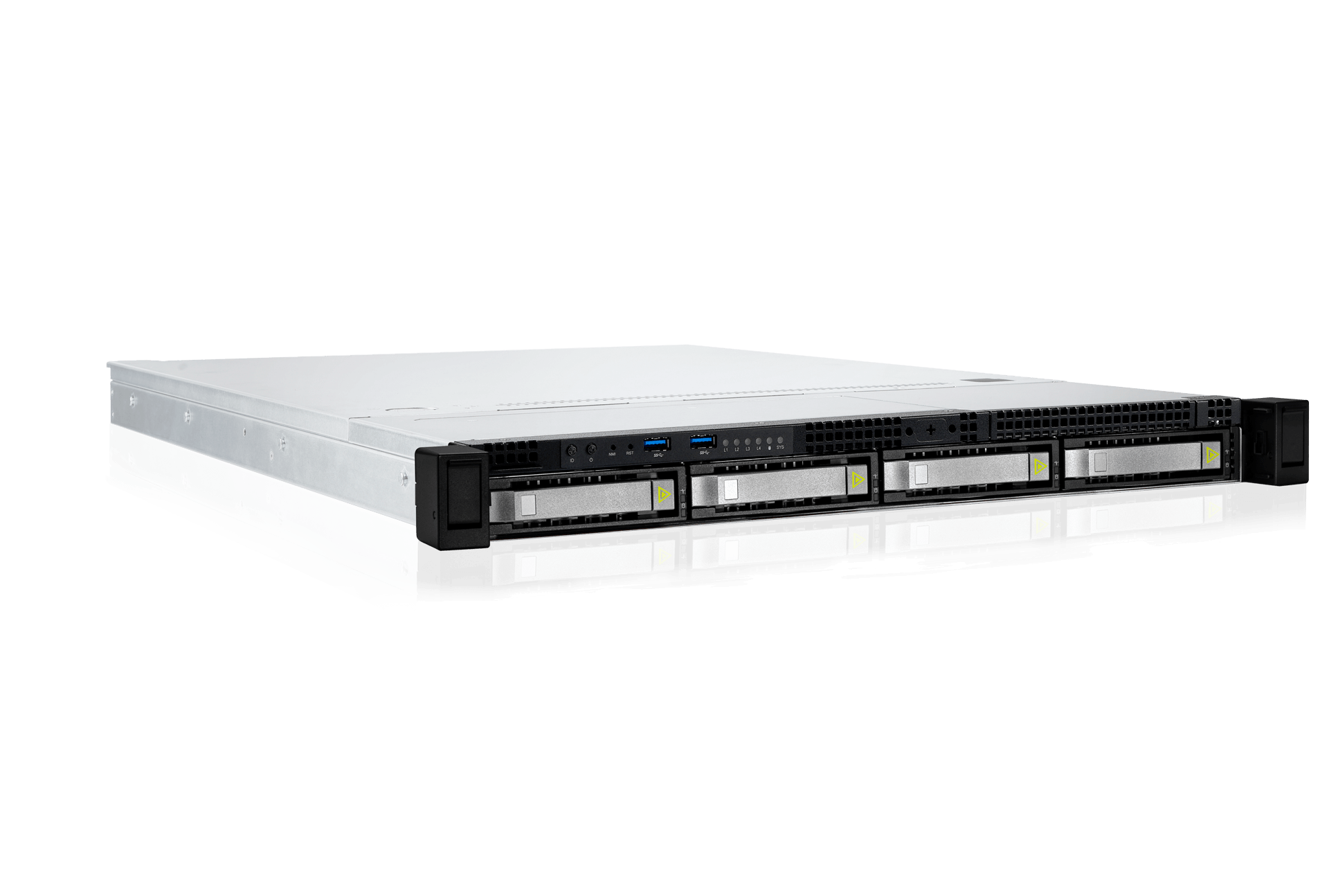 Корпус IN WIN IW-RS104-07, SSI EEB, 1U RM, 1x650 Вт (6190449)