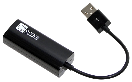 Сетевая карта 5bites UA2-45-02BK, 1xRJ-45, 100 Мбит/с, USB