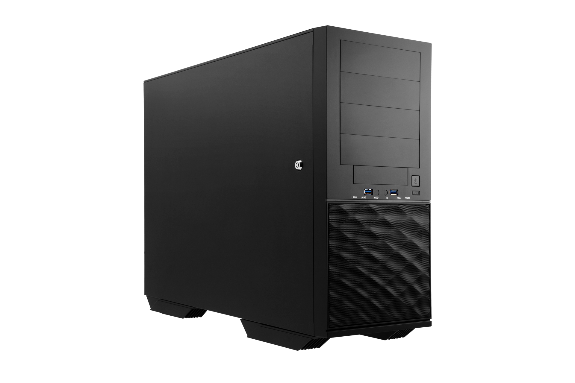 Корпус IN WIN IW-PL052, SSI EEB, MidiTower, Redundant 2x1200 Вт (6190481)