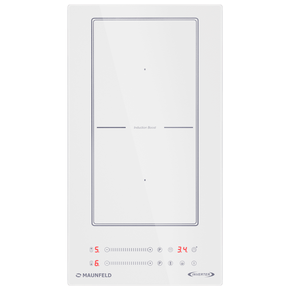 Индукционная варочная панель Maunfeld CVI292S2BWH Inverter 2 конфорки, белый